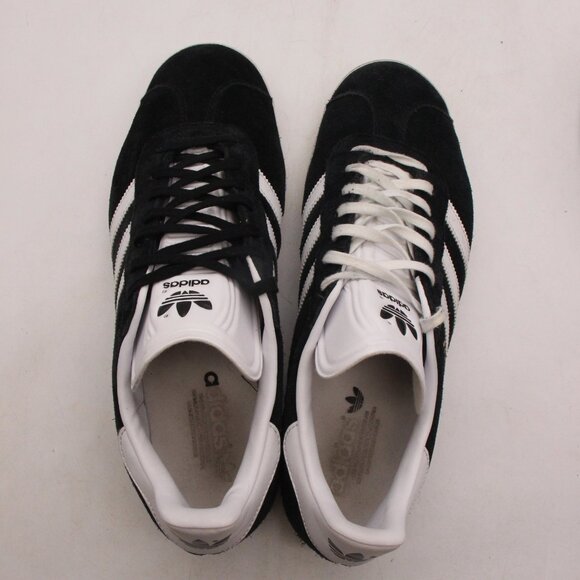 Adidas Originals Gazelle Men's Size 11.5 Black White Athletic Suede Sneakers - Picture 9 of 9